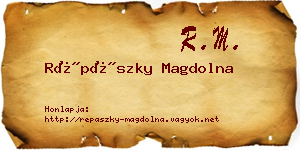 Répászky Magdolna névjegykártya
